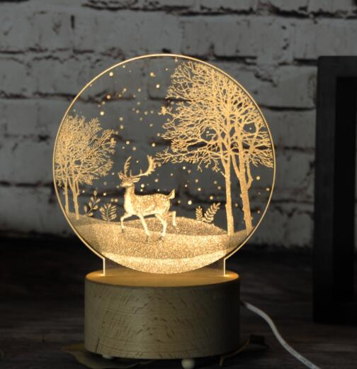 lampe led décorative cerf