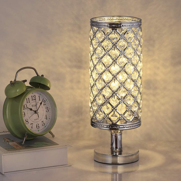 lampe chevet cristal vintage