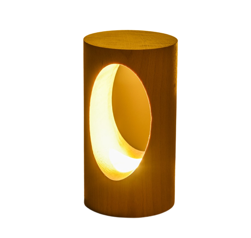 Lampe de chevet bois design