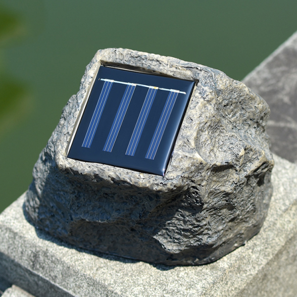 Lampe solaire pierre