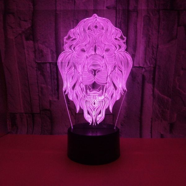 lampe 3d lion