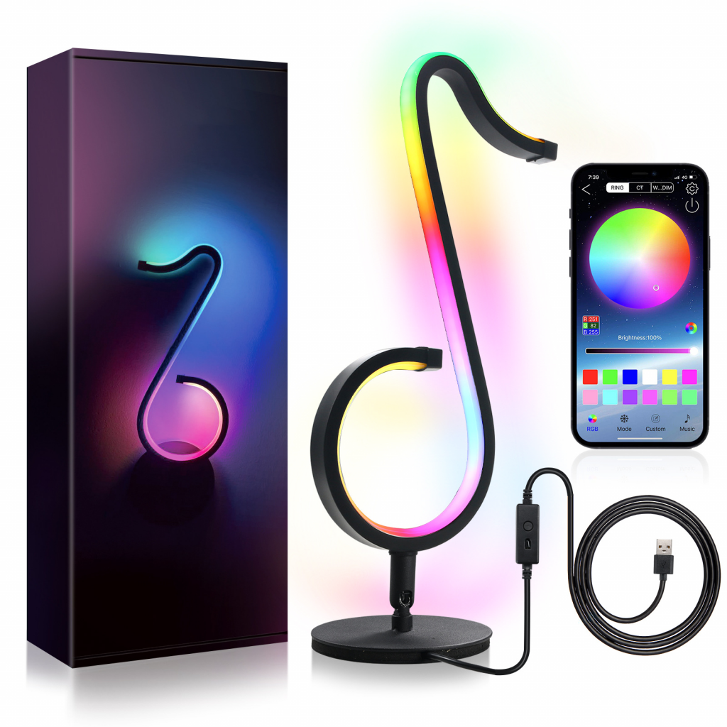 Lampe LED Logo TikTok Lampe et Eclairage