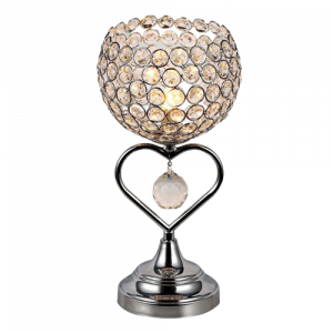 Lampe de table cristal style vintage - Cristal globe