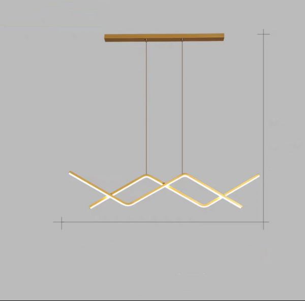 Lustre Moderne Design - Ligne croisée