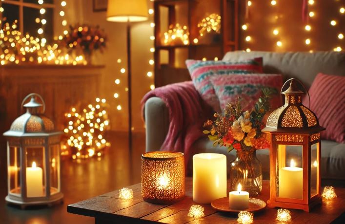 créer atmosphère festive lumières décoratives