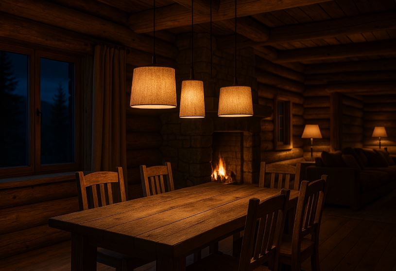 idées d’éclairage chalet