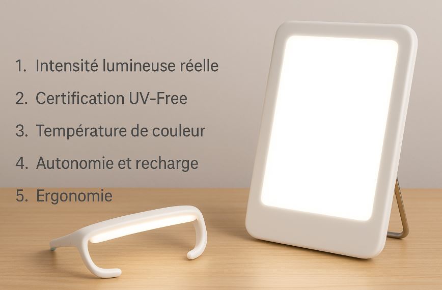 Critères pour bien choisir sa lampe de luminothérapie portable