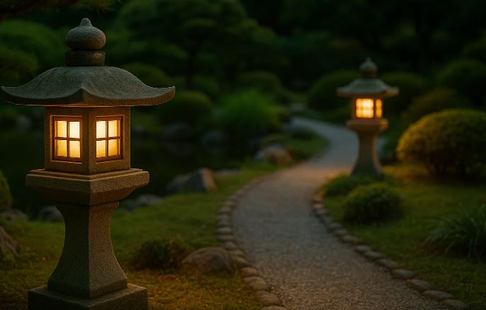 photo luminaires Jardin Japonais