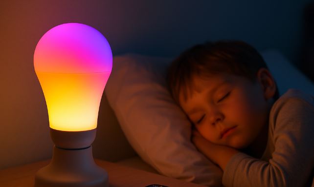 Ampoule connectée pour veilleuse enfant programmable photo