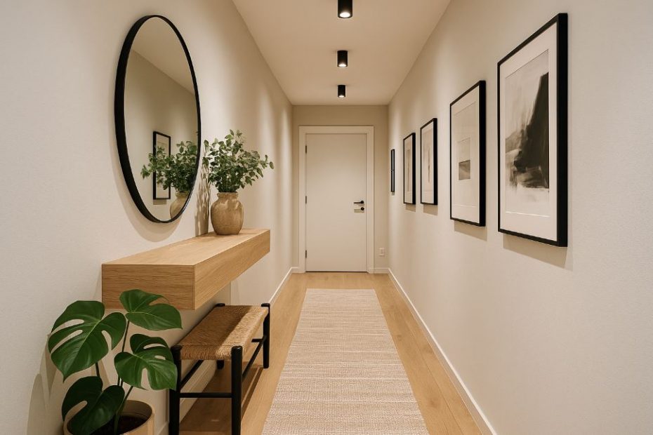 Déco Éclairage Moderne Couloir Étroit