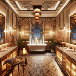  Eclairage salle de bain style art déco