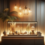 Eclairage décoratif pour vitrine collection