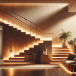  Eclairage d’escalier intérieur design minimaliste