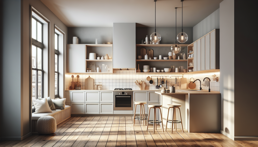  déco cuisine minimaliste et gain de place