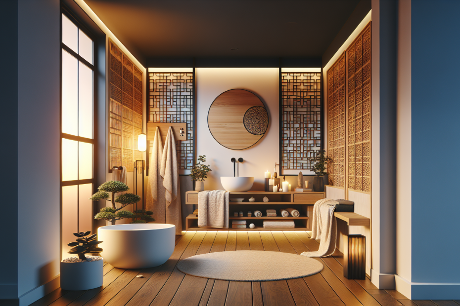 décoration salle de bain zen et gain de place