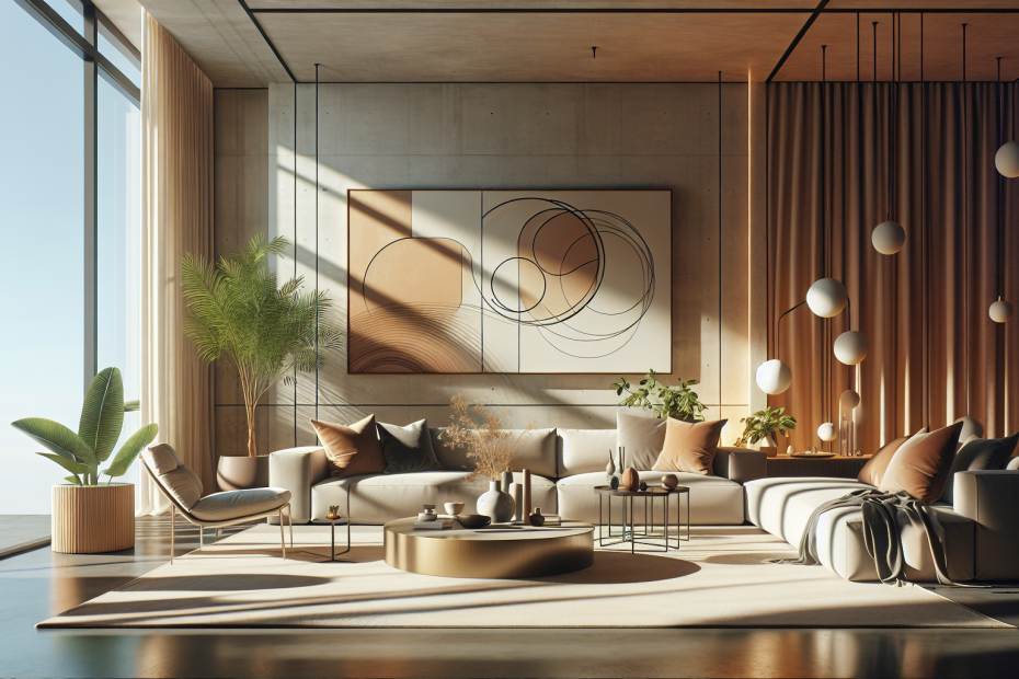 déco salon moderne style épuré