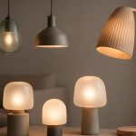 Matériaux tendance en luminaires 2025