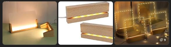 lampes 3d design en bois