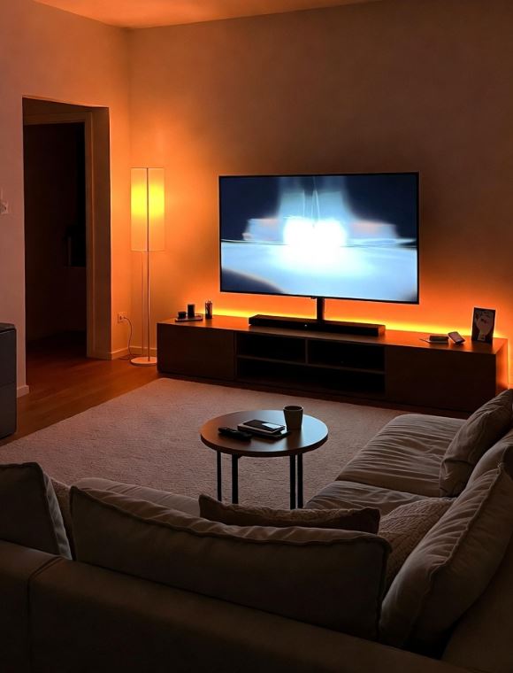 photo  Bandes LED derrière l’écran