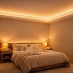 Lumière indirecte dans la chambre