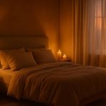 Ambiance romantique chambre lumière indirecte