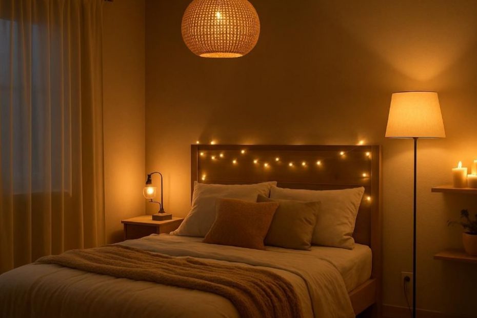 éclairage doux chaleureux chambre