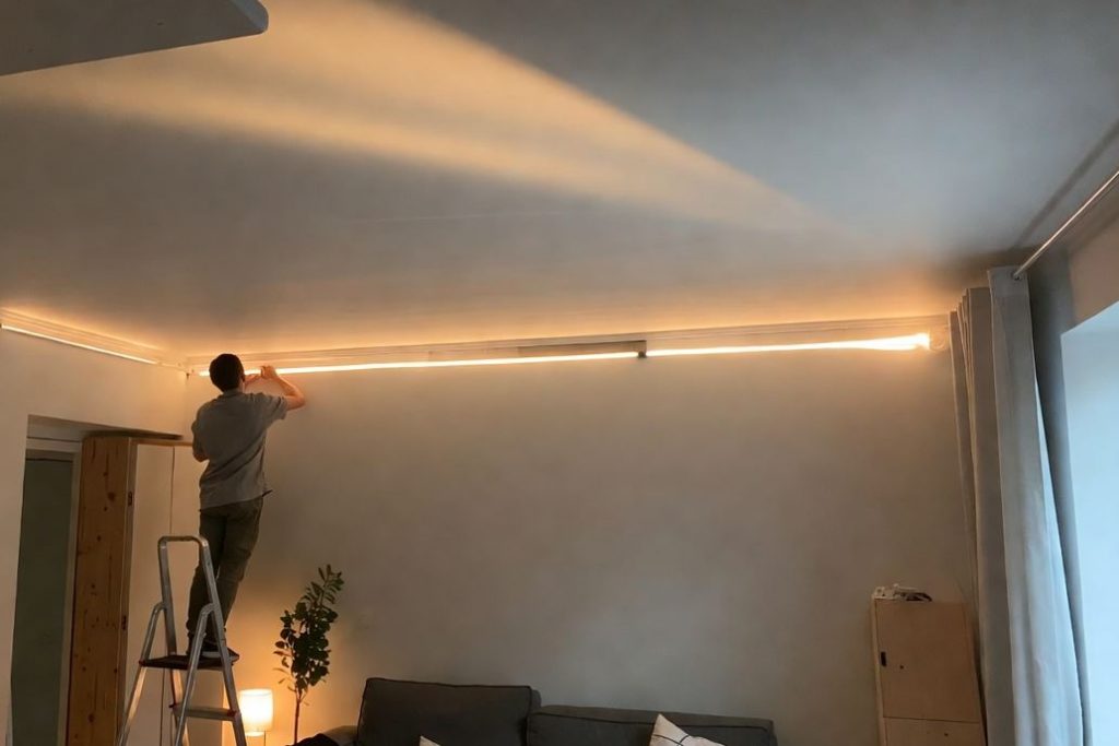 Installation de la lumière indirecte